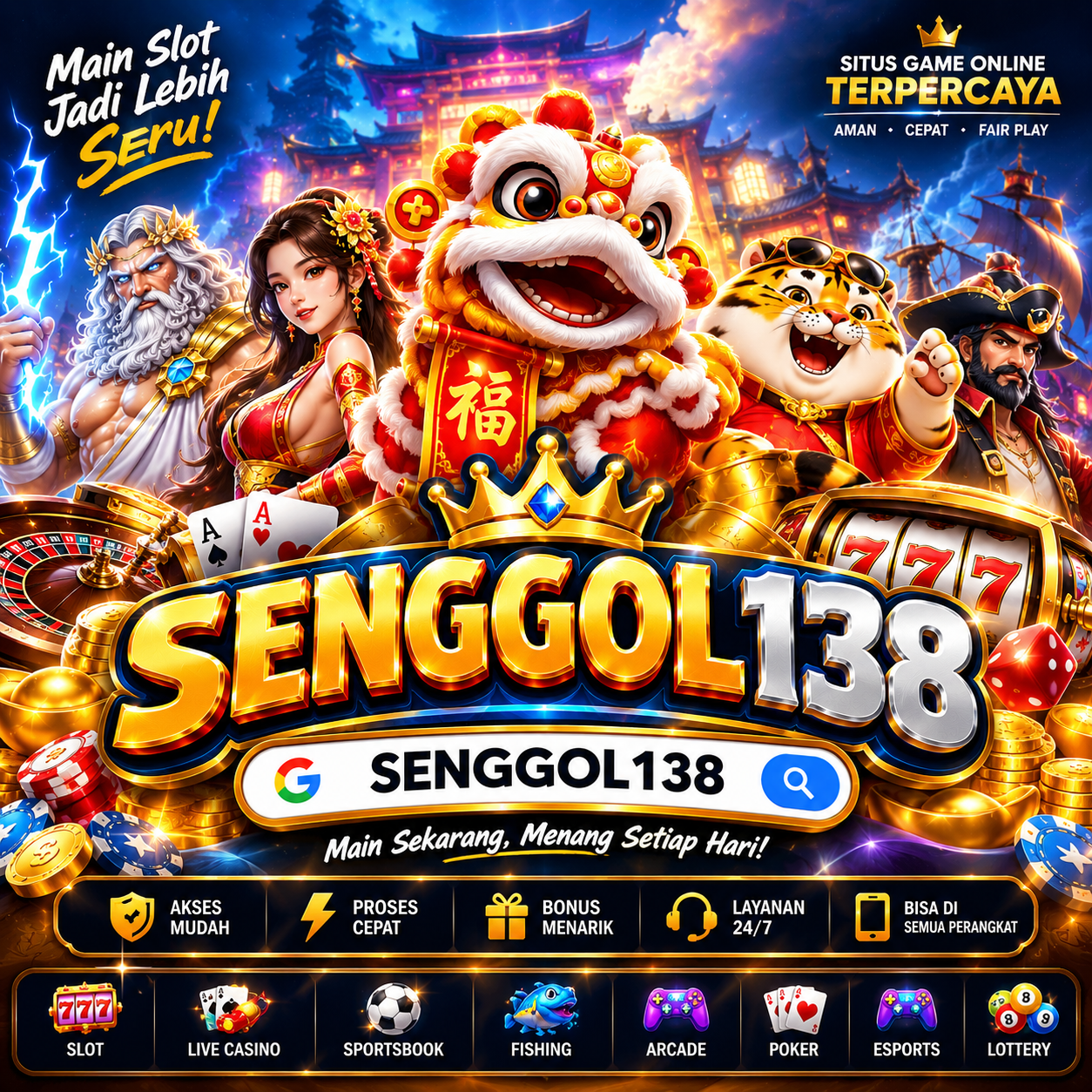 Senggol138 Slot Game Interface